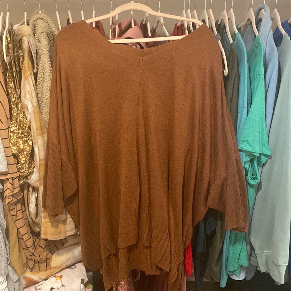 Rust colored oversized sweater!